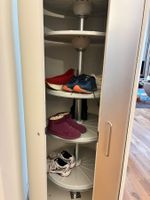 Drehschuhschrank weiss mit 5 Ebenen guter Zustand