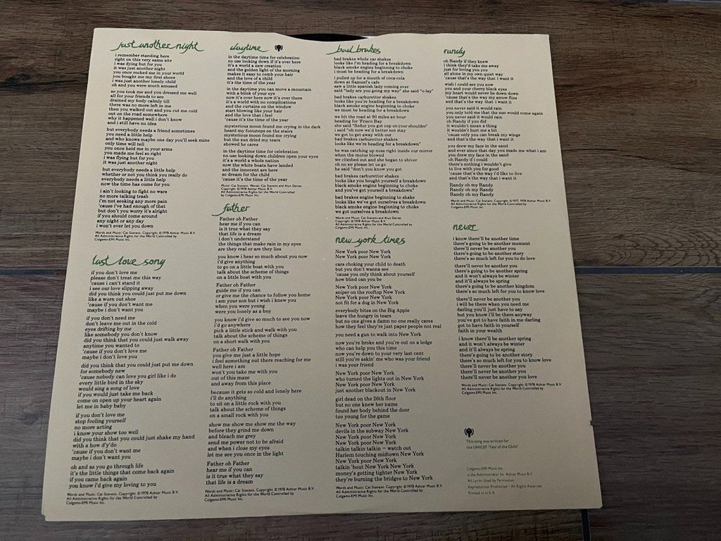 Dischi in vinile: Cat Stevens – Back To Earth – Nuovo (secondo la descrizione) da Uster venduto da mojorisin01 2