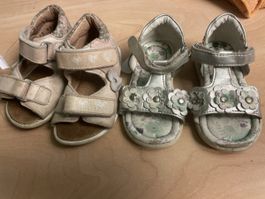 2 Paar Mädchen Sandalen, Sommer, Grösse 21, gebraucht
