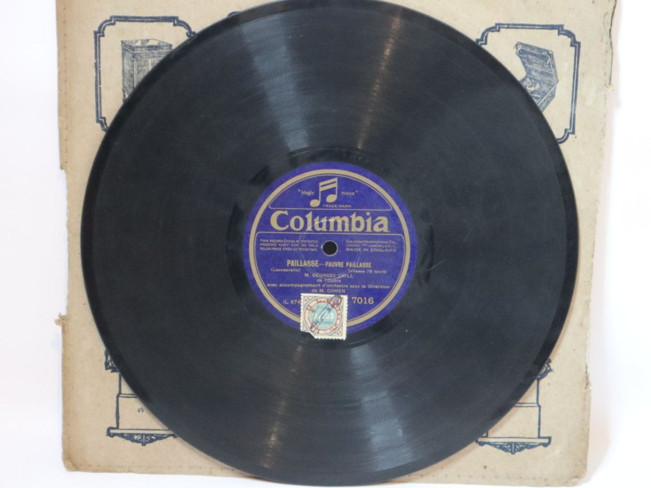 Dischi in vinile: Schellack Schallplatte La Tosca / Pailasse – Usato da Eschenbach SG venduto da Astalavista 3
