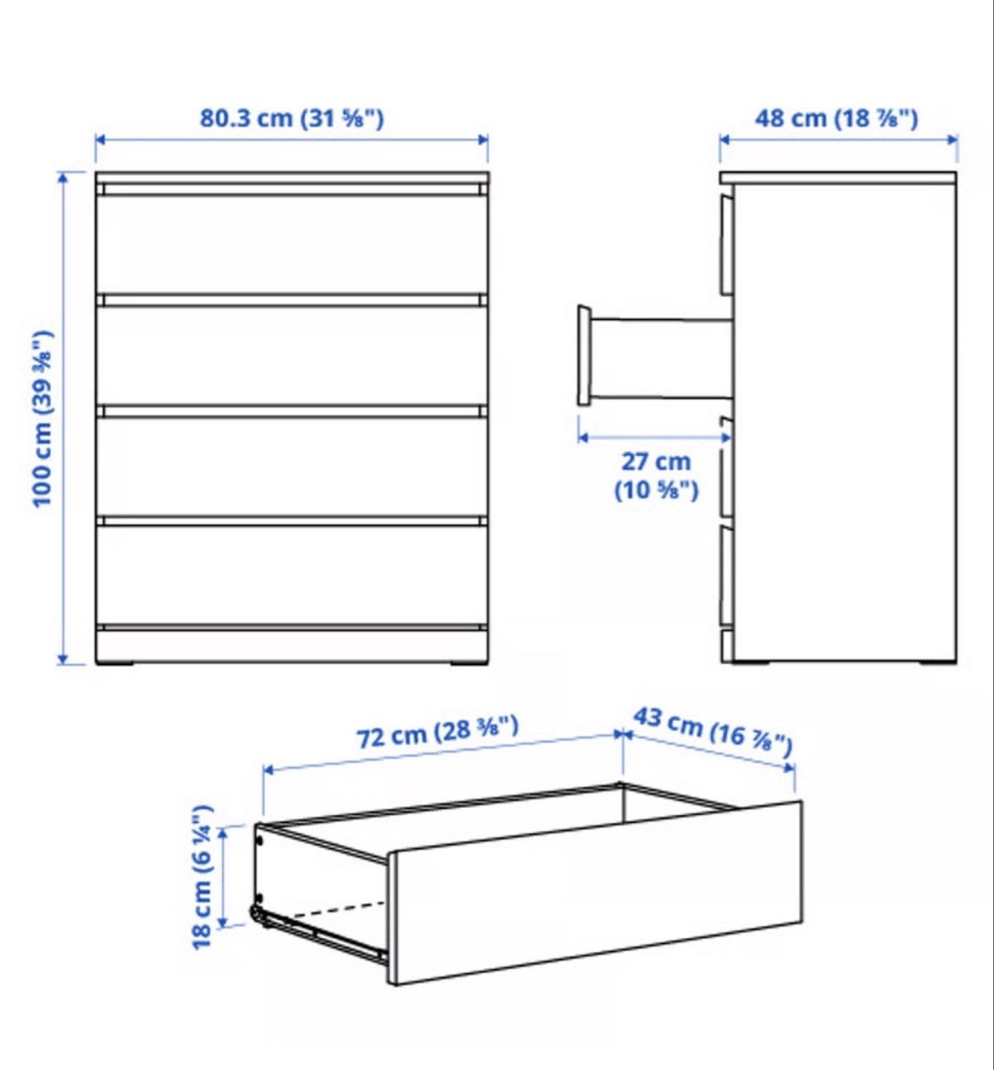 Ikea Cassettiere: IKEA MALM Kommode – Usato da Mettmenstetten venduto da tomaicg 3