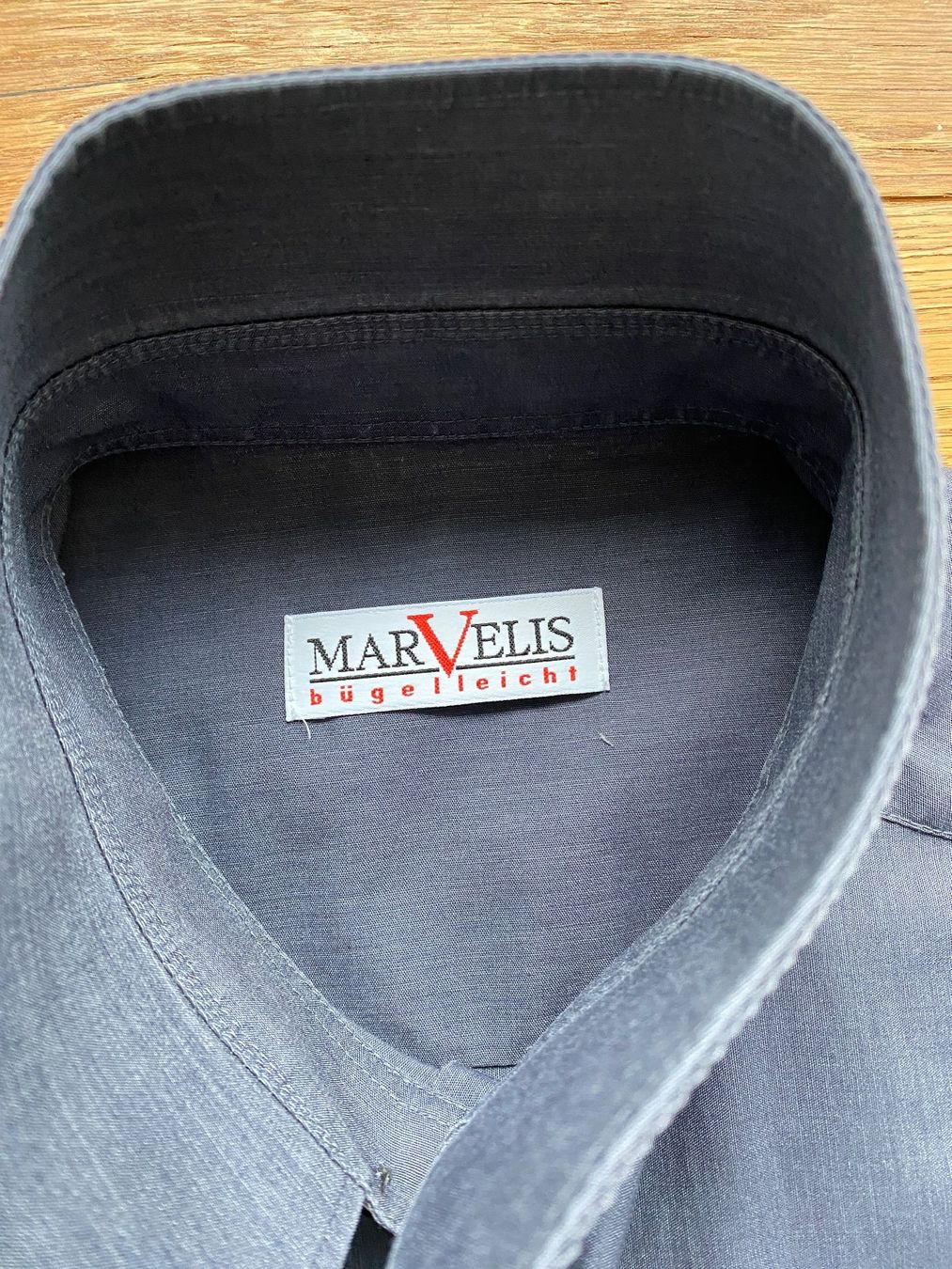Hemden: Marvelis - uni Herrenhemd, Grösse M – Gebraucht aus Meisterschwanden von Lapins2019 1