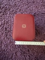 Uhrenbox Omega rot mit Uhrenkissen