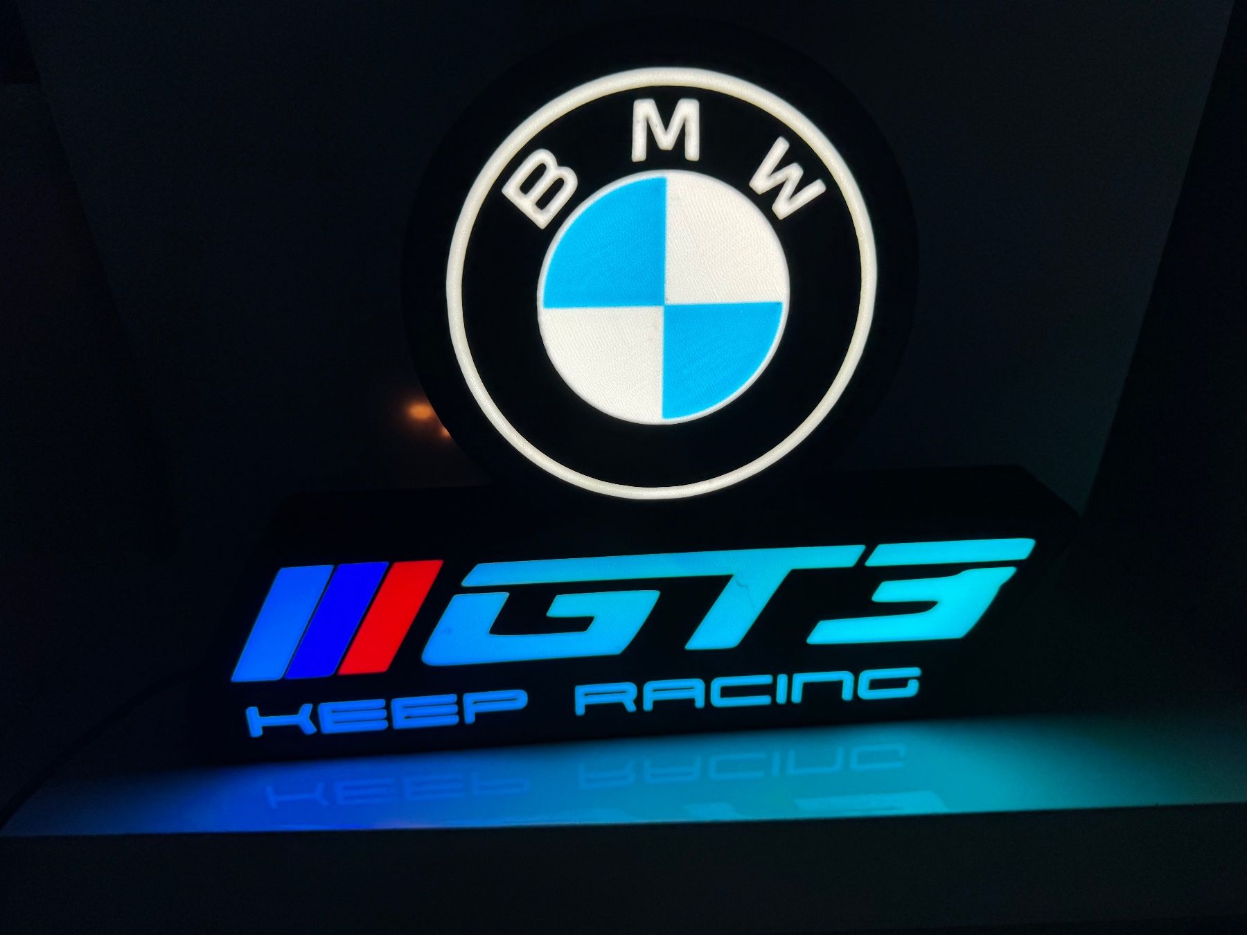 Lampes: Lightbox lumière led BMW GT3 KEEP RACING – Neuf (Voir description) à Vicques par PAMB3D 6