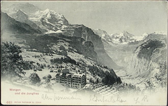 Ansichtskarten: WENGEN und die Jungfrau – Gebraucht aus Jona von philajona