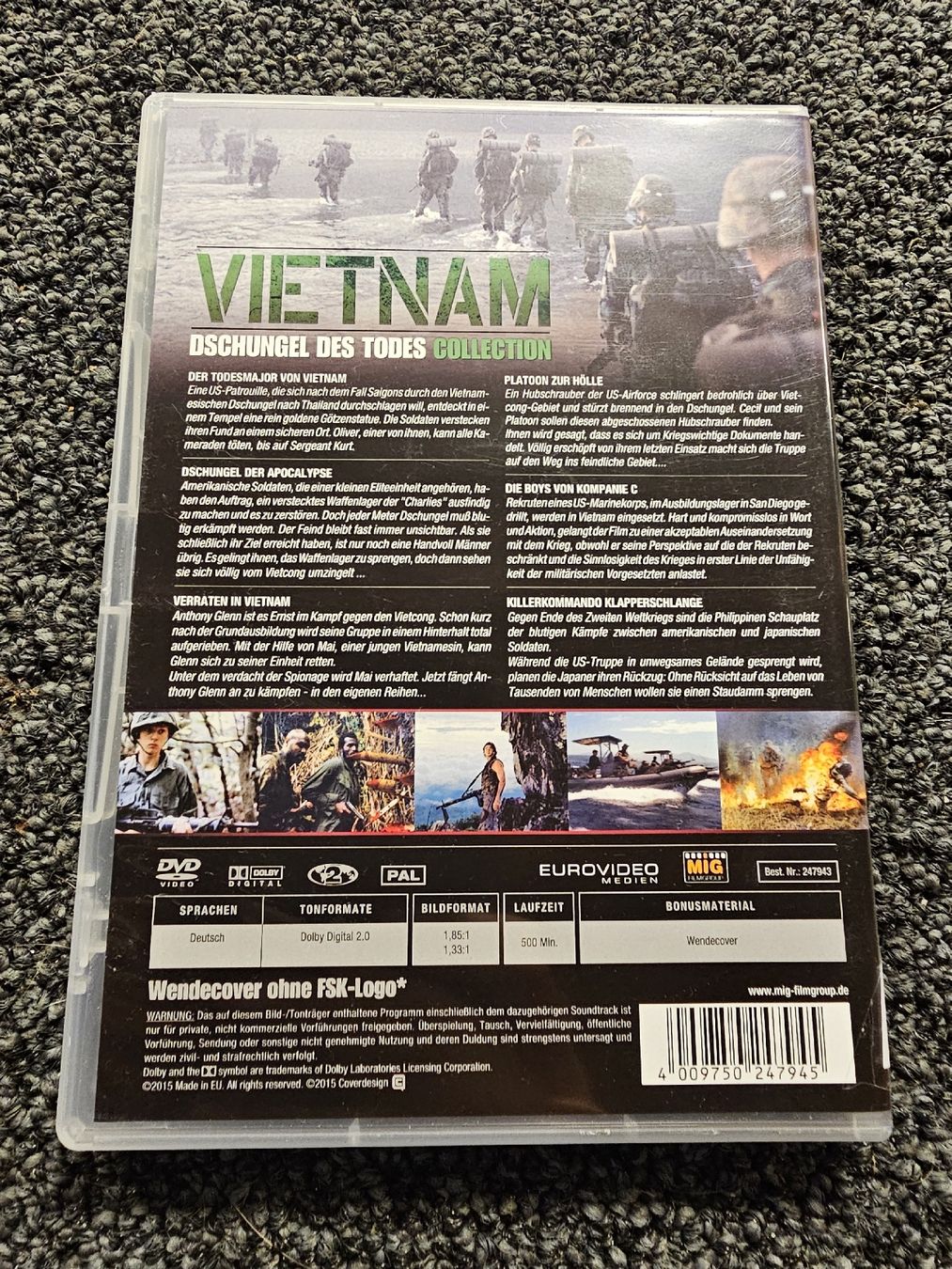 Tutti i DVDs: Vietnam Dschungel des Todes(20784) – Usato da Ruswil venduto da jan_bxl5 1