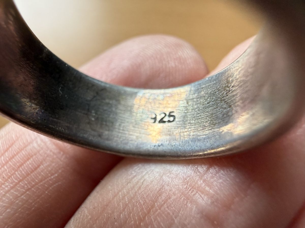 Anelli: Vintage-Ring aus 925er Silber, Größe 57 – Usato da Lamone venduto da LaCantinaMagica 8
