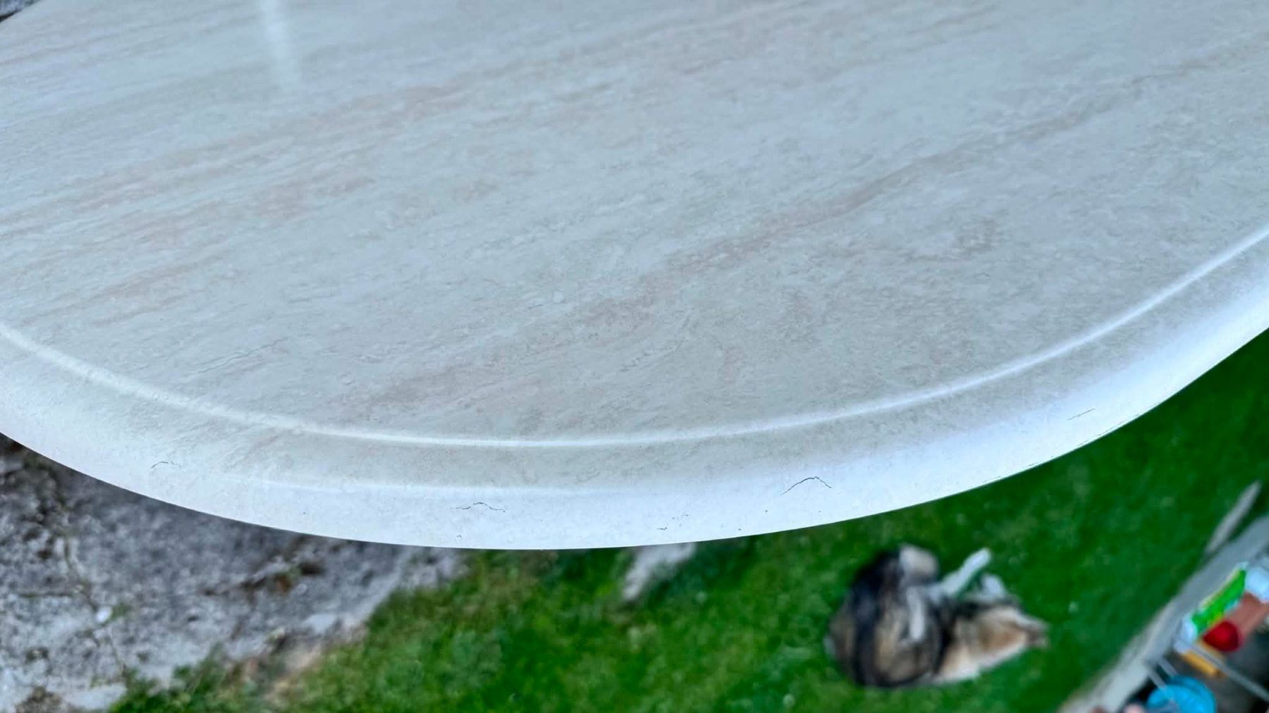 Set di tavolo e panche: Gartentisch von Mazuvo, mit Stühlen – Usato da Schönenberg an der Thur venduto da ottawa06 3
