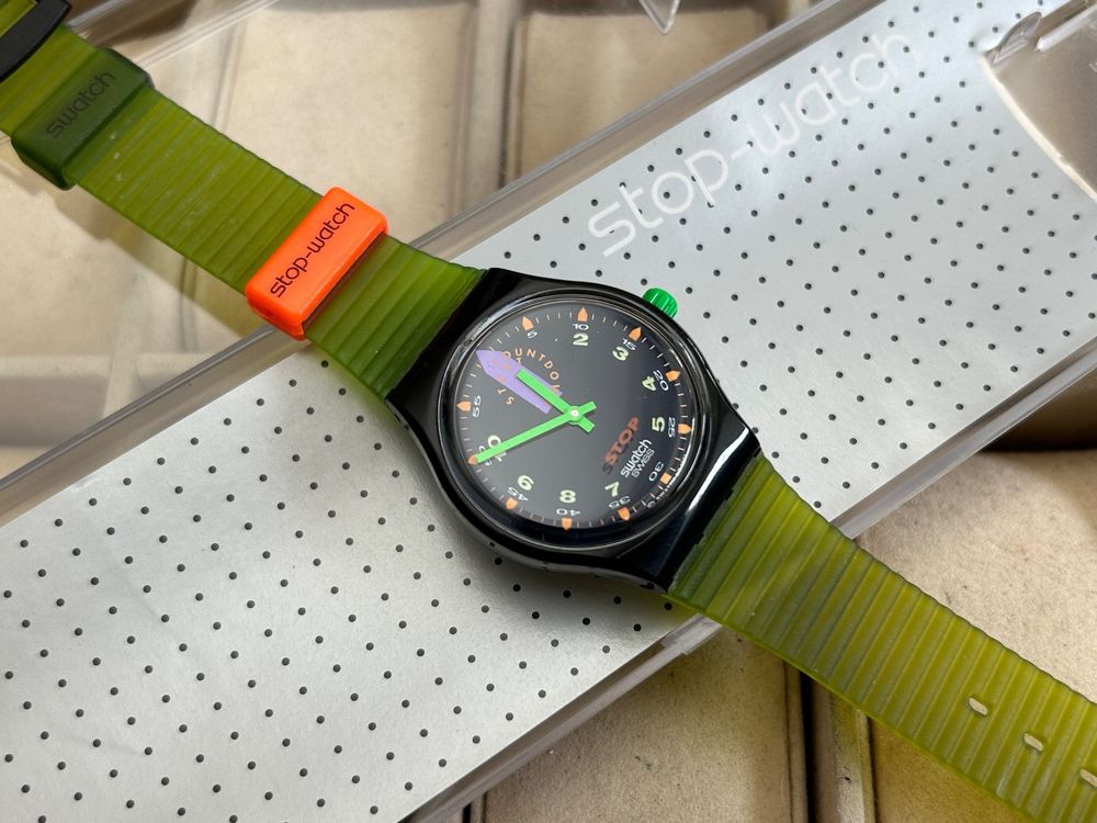 Montre Swatch Stop-Watch SSB100 JESS RUSH neuve fonctionne | Kaufen auf ...