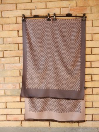 Schal     Wolle / Viskose    *  CAFFEE  *      FRANCE + NEU