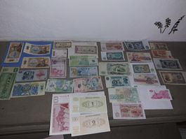 Alte Banknoten Sammlung - ukraine Rumänien Tschechien Slowen