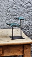 Duo Tortues en Bronze - Sculpture Marine sur Socle