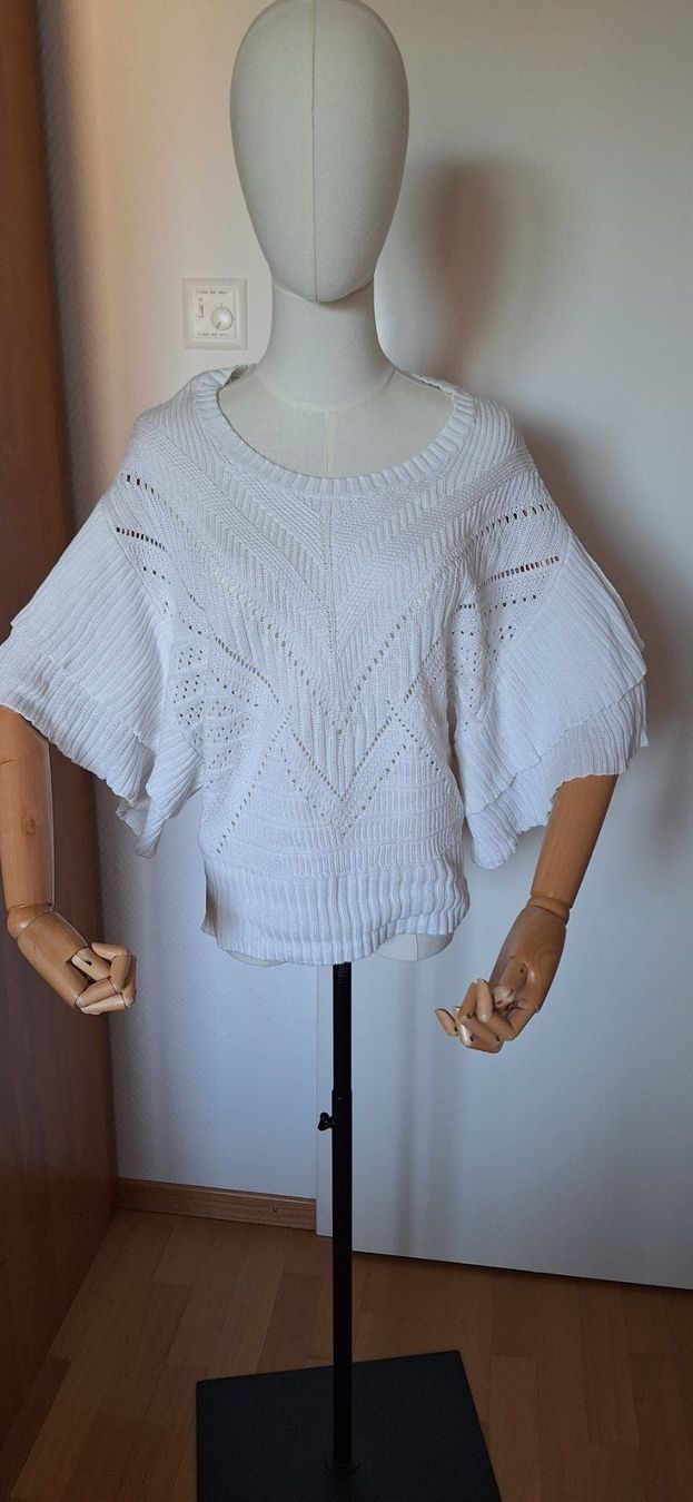 Morgan T-shirt: Morgan, pull off white (100%coton) – Nuovo (secondo la descrizione) da Lussery-Villars venduto da pousinete02