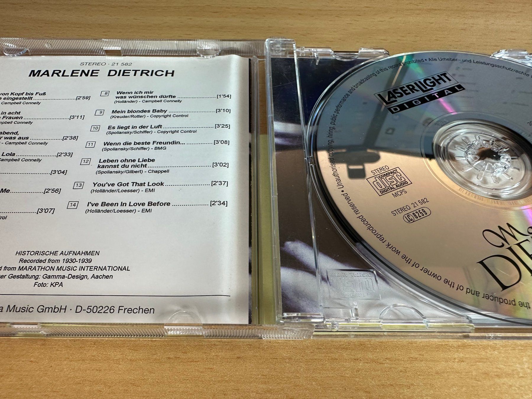 CD: Marlene Dietrich - Marlene Dietrich – Usato da Rikon im Tösstal venduto da Alpenmutz 2