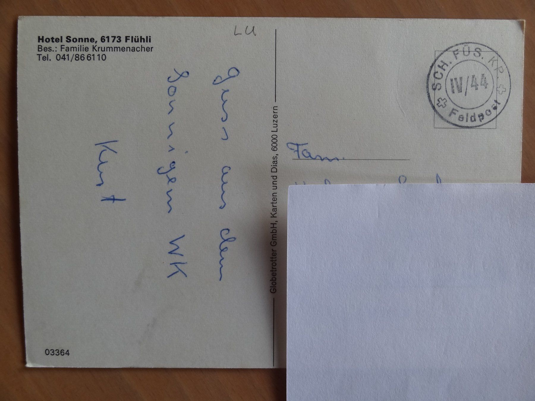 Cartoline postali: Flühli - Ancien Hôtel Sonne - LU – Usato da St Léonard venduto da Riglin 1