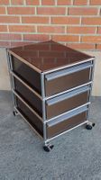 USM Haller Rollcontainer Korpus, 3 Schubladen, braun (LG-R)