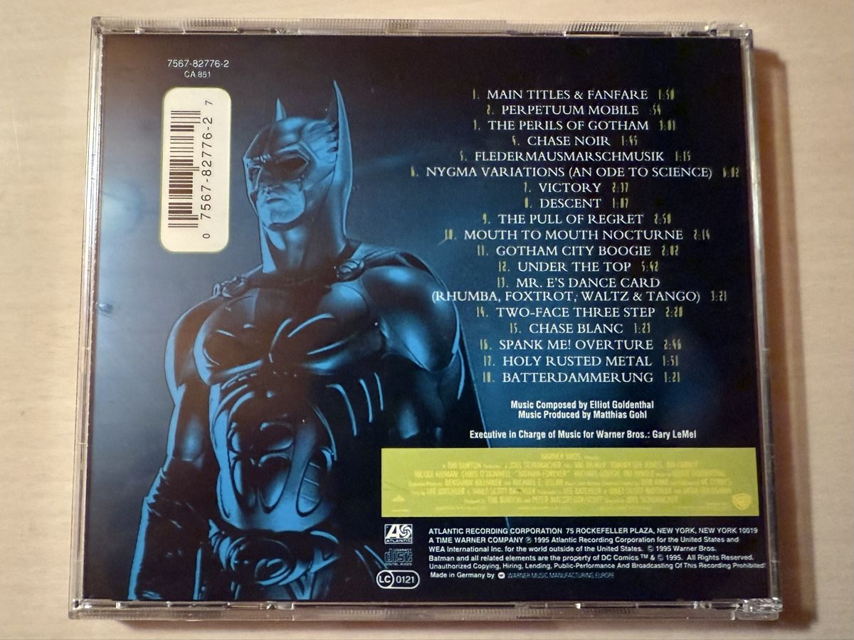 CD: Batman Forever - Original Filmmusik CD – Usato da Oberried Brienz venduto da Chyara 1