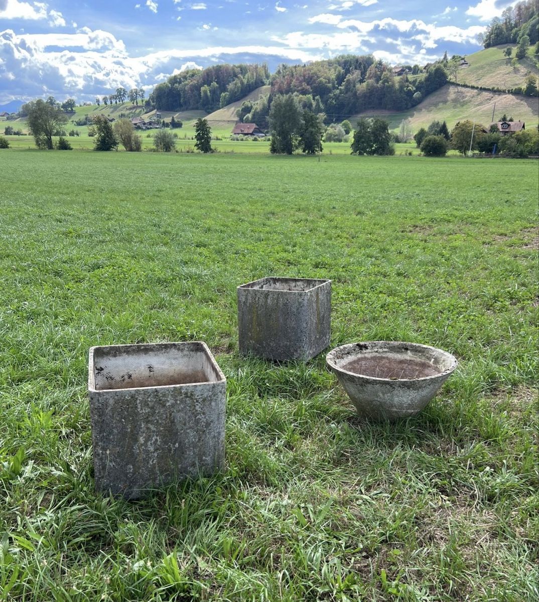 Blumentöpfe: Set: Pflanzengefässe von Willy Guhl – Gebraucht aus Burgdorf von swintila