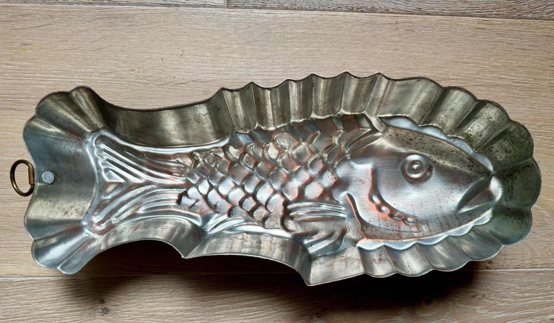 Teglie da forno: Antike Backform Fisch Kupfer 30 cm – Usato da Rothrist venduto da Luckywinner 2