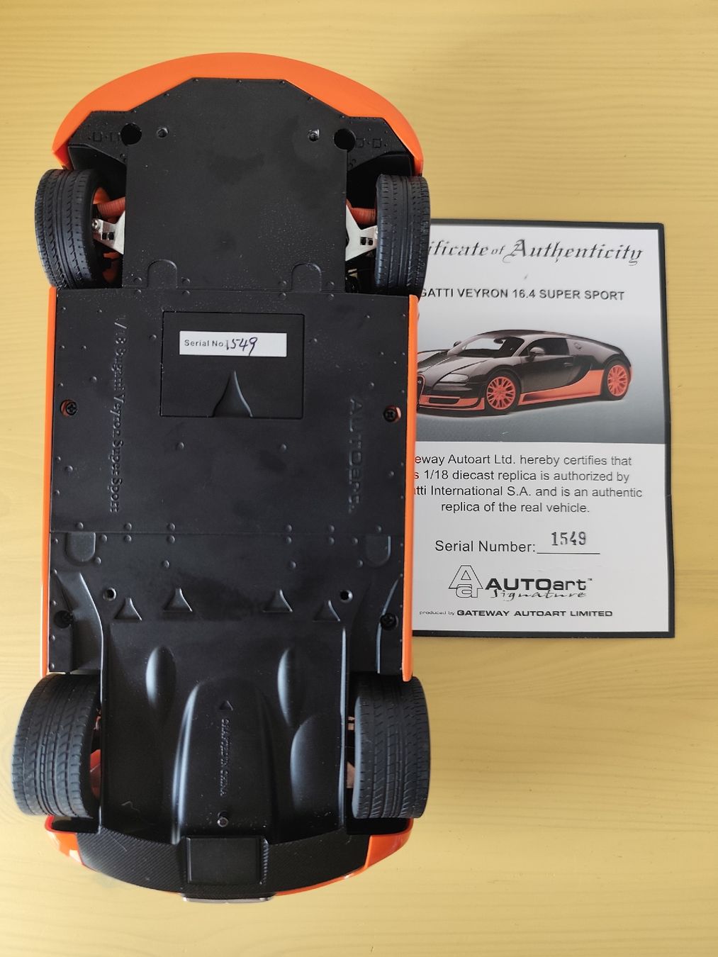 Autoart Modellini d'auto: Bugatti Veyron SuperSport autoart – Nuovo e nell'imballaggio originale da Martigny venduto da Vintage-23 4