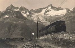 Zermatt Gornergrat VS Gornergratbahn mit Gabelhörnern zinal