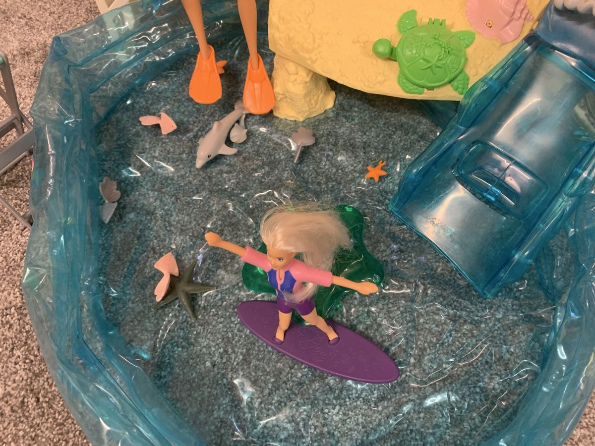 Barbie Strand Set mit Pool und Zubehör gebrauchter Zustand (Gebraucht ...