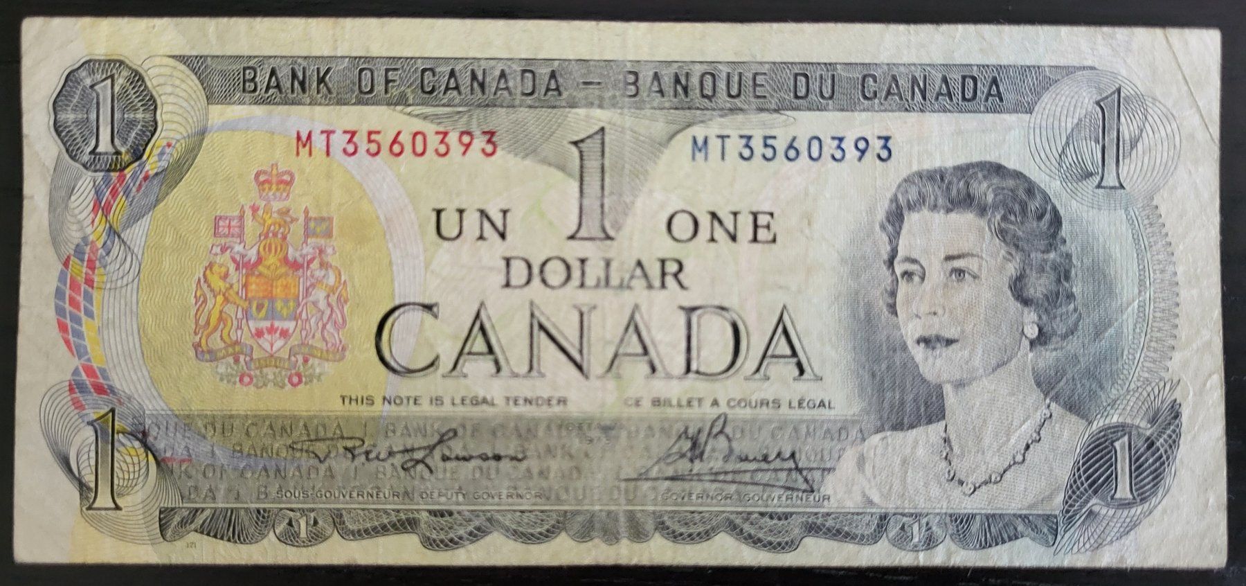 Banconote: Canada 1 CAD Banknote, 1973, P-85, gebraucht – Usato da Schindellegi venduto da Peter8834