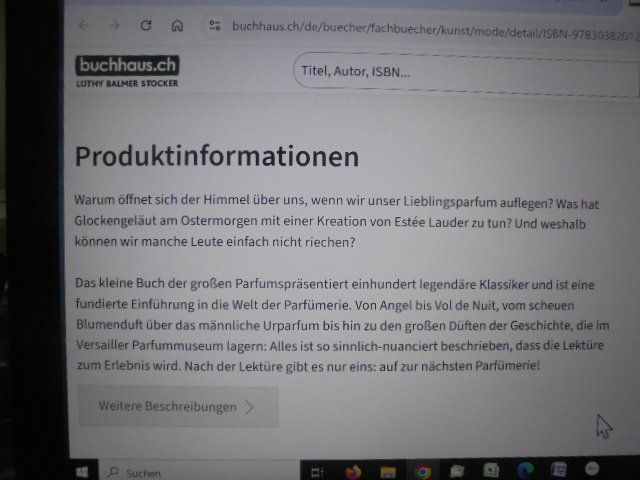 Libri: Das kleine Buch der grossen Parfums – Nuovo (secondo la descrizione) da Hinwil venduto da Glasperlen 8