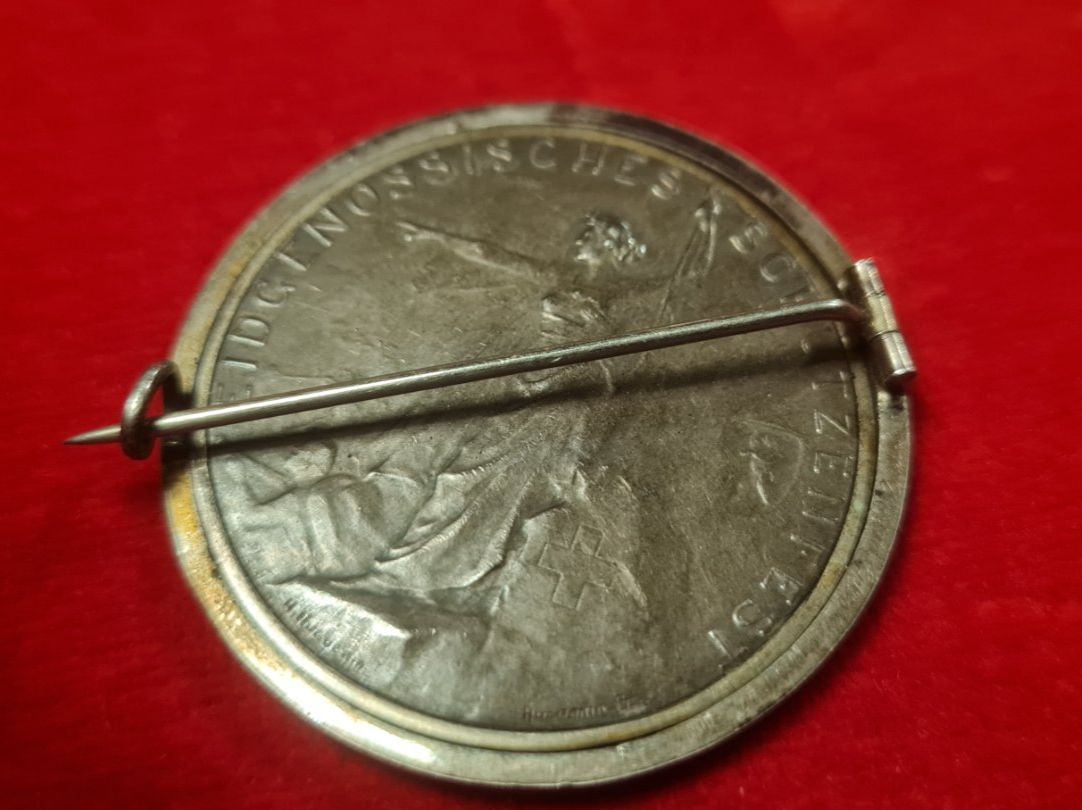 Medaglie: Schützenmedaille St. Gallen 1904 eingefasst als Brosche – Usato da Hofstetten b. Brienz venduto da Nordtor 2