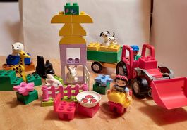 Lego Duplo Traktor mit Kippwagen, Prinzessin-Welt, Tiere
