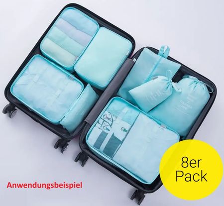 Kofferorganizer Set 8-Teilig Schwarz  *NEU*