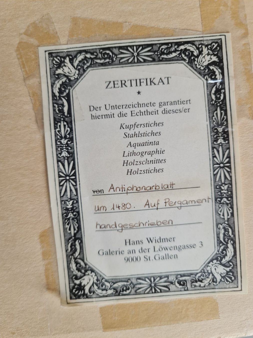 Libri: Spätmittelalterliches Antiphonarblatt - Antiphonale Exemplar – Usato da Degersheim venduto da Tosam_Degersheim 8