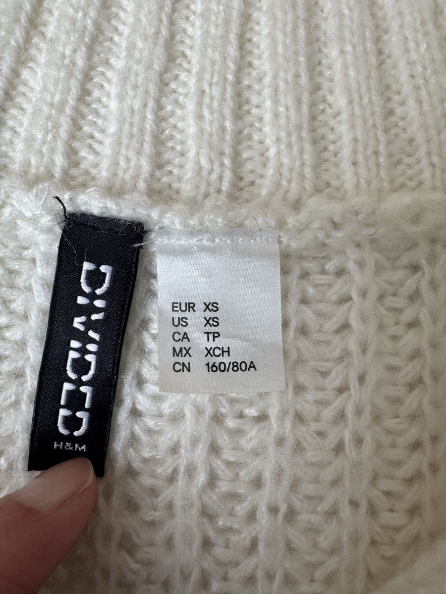 H&M Maglioni & Felpe: H&M Divided Strickpullover, XS, Weiss, Winter Pulli! – Nuovo (secondo la descrizione) da Arbon venduto da leu_g29t 2