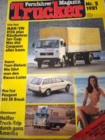 Trucker 2/81 MAN 8.136  FAUN SLT 50/2 Elefant Peugeot 305 xb