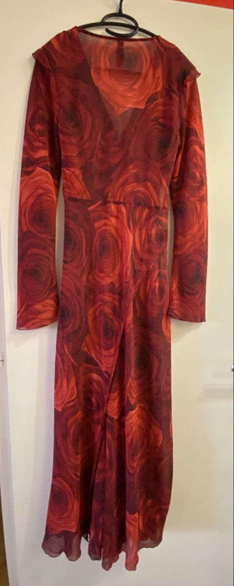 Mango Kleider: Robe élégante Mango à imprimé roses - taille M – Neu (gemäss Beschreibung) aus Genève von swissjojo 1