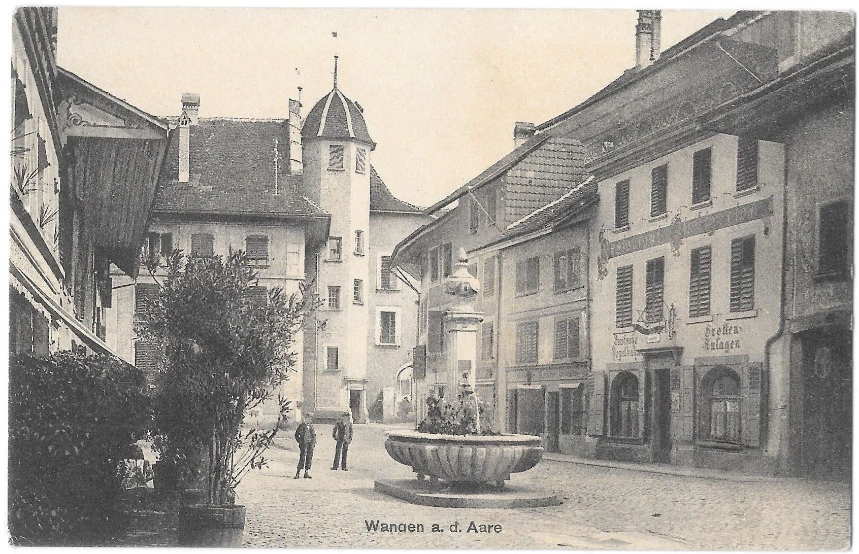Cartoline postali: Wangen an der Aare Teilansicht – Usato da Olten venduto da clotaldi