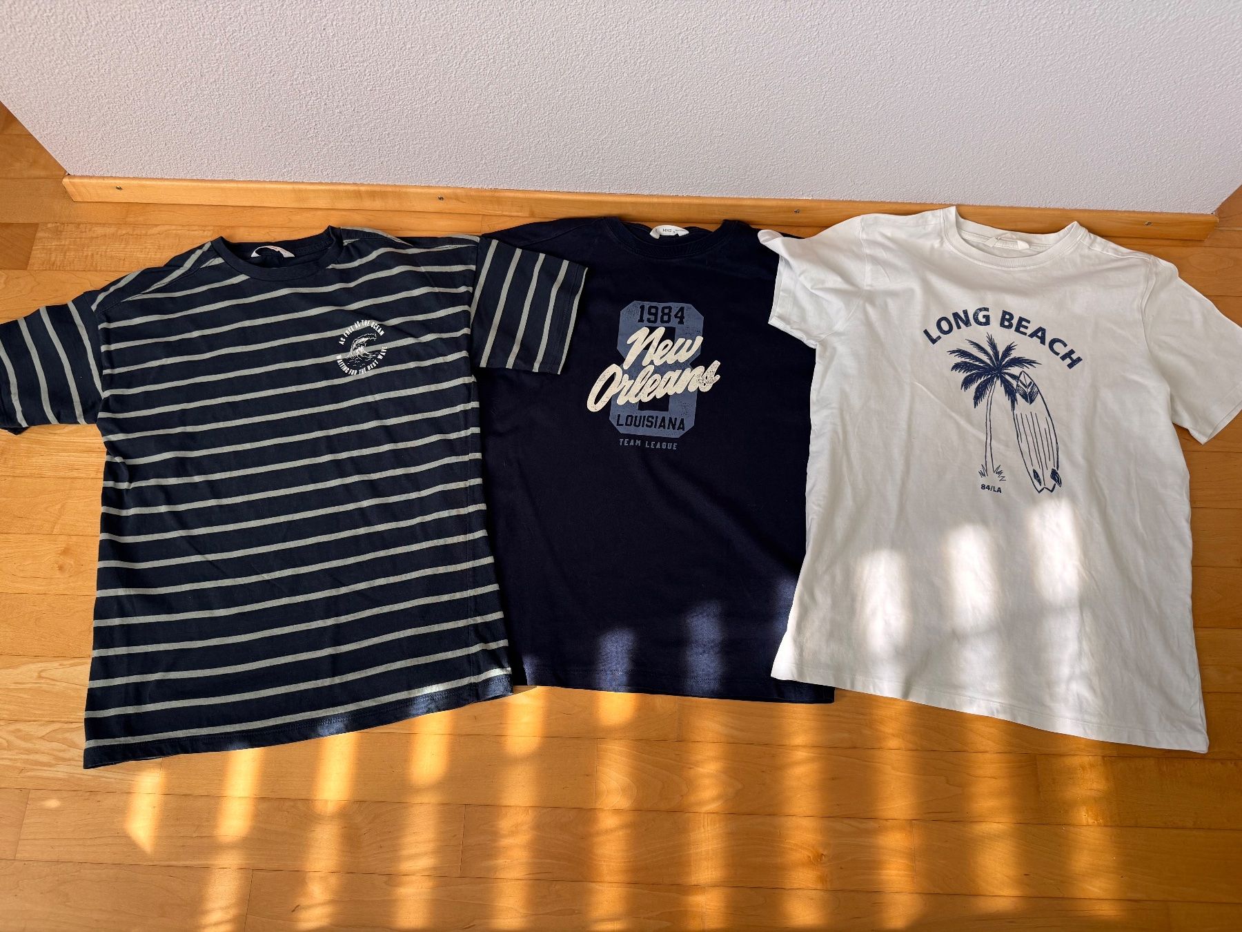 Mango Hemden, T-Shirts & Polos: 3-er Set T-Shirt's von Mango, Gr. 164 – Gebraucht aus Uster von Niamgro