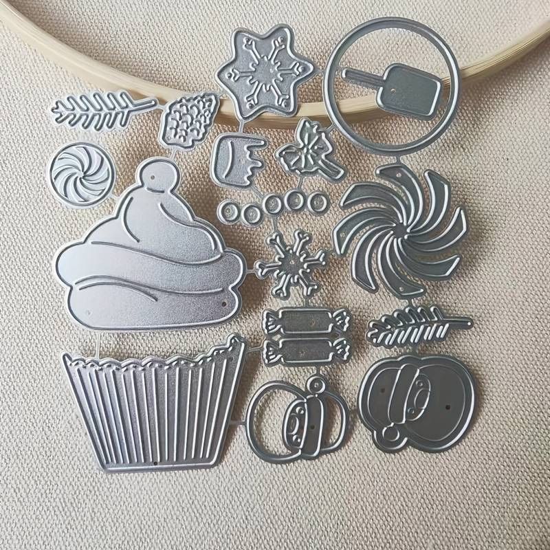 Sciablone: Cupcake Weihnachtlich oder nur als Cupcake - Stanzschablone – Nuovo e nell'imballaggio originale da Frenkendorf venduto da jazzplatten 1