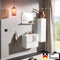 LED Badmöbel WANGEN Deluxe - L Weiss