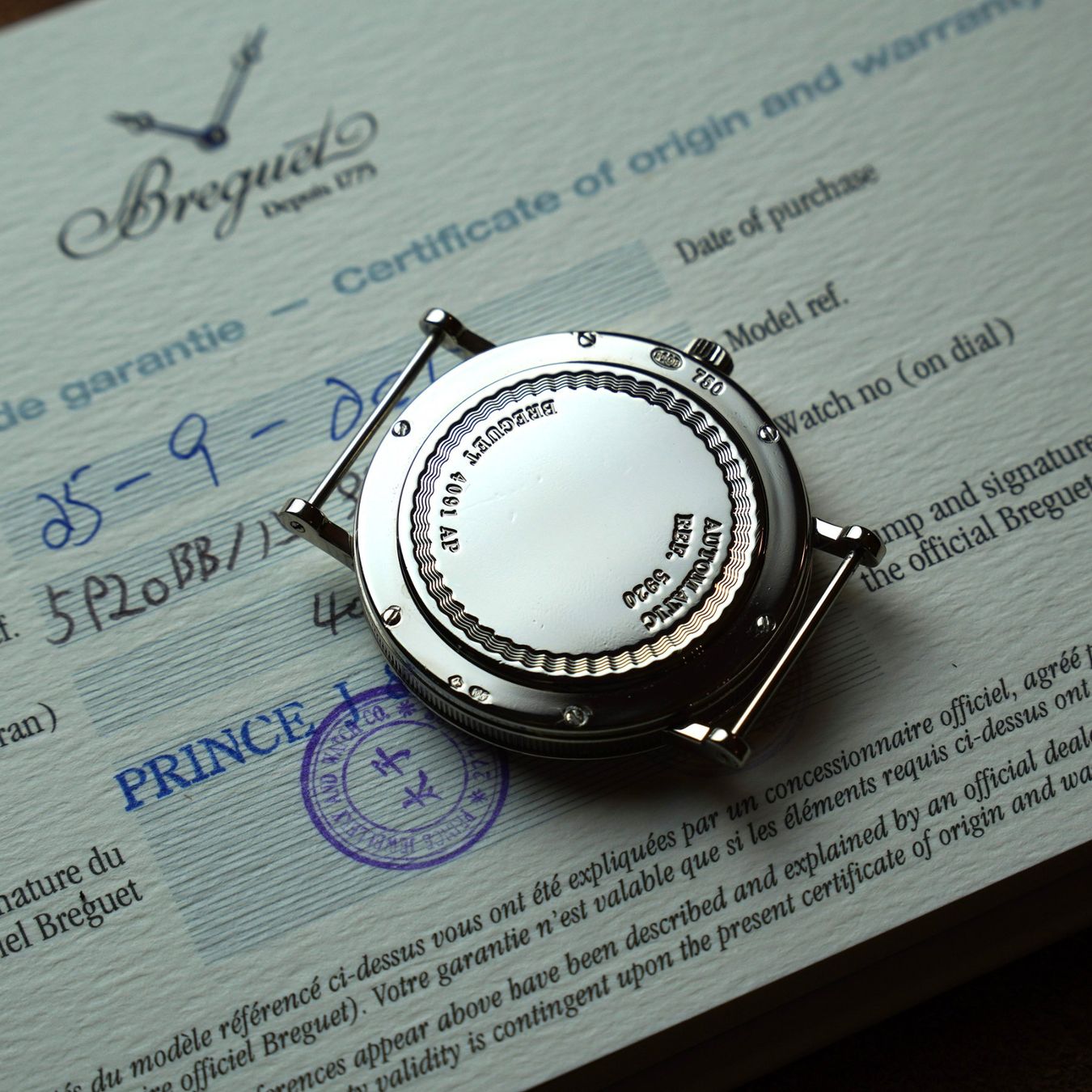 Breguet Orologi: Breguet Classique 5920BB mit Box und Papieren – Usato da Kreuzlingen venduto da GRAFCLASSICS 5