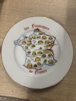 Porcelaine de limoges Assiette France Fromages décoratif