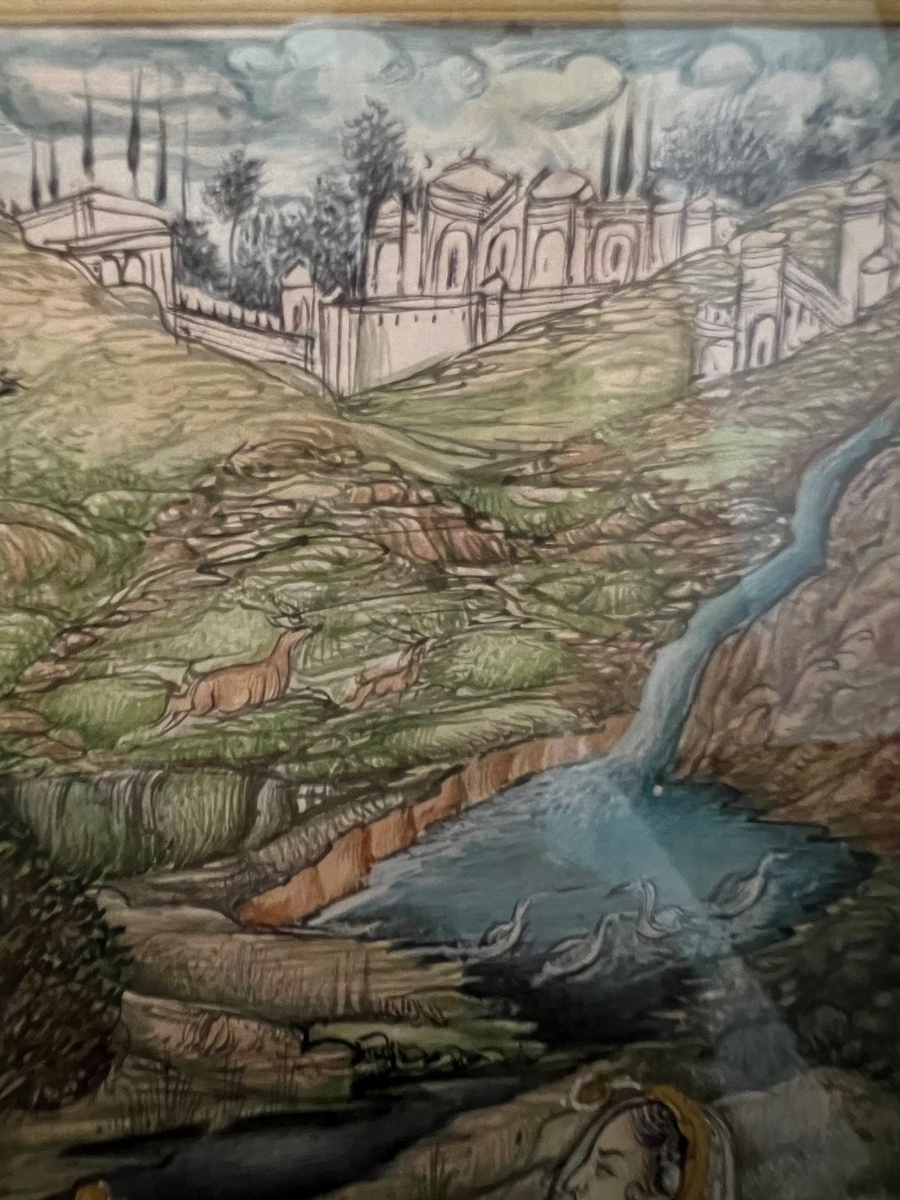 Dipinti: Miniature indo-persane, style moghol – calligraphie persane – Usato da St-Ursanne venduto da Heavenly10 2