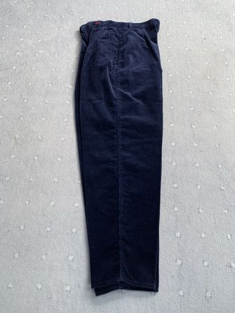 Benetton Manchesterhose dunkelblau Gr.38 (ital.46) Rübliform