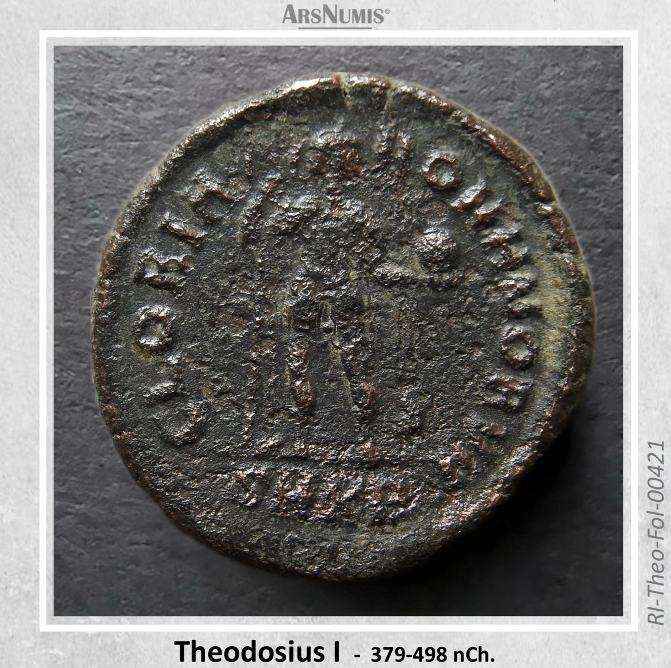 Tutti le monete: Römische Münze - Theodosius I – Usato da Oberwil b. Zug venduto da ArsNumis 1