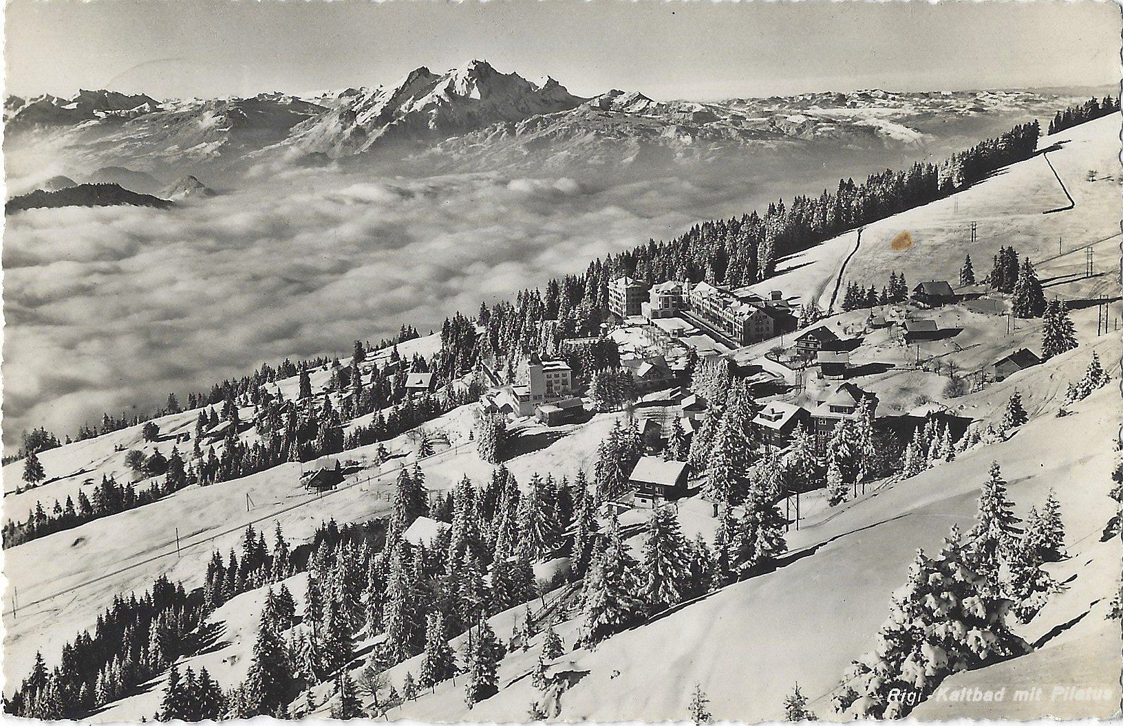 Cartoline postali: Rigi - Kaltbad  mit  Pilatus – Usato da Bütschwil venduto da Jackson1A