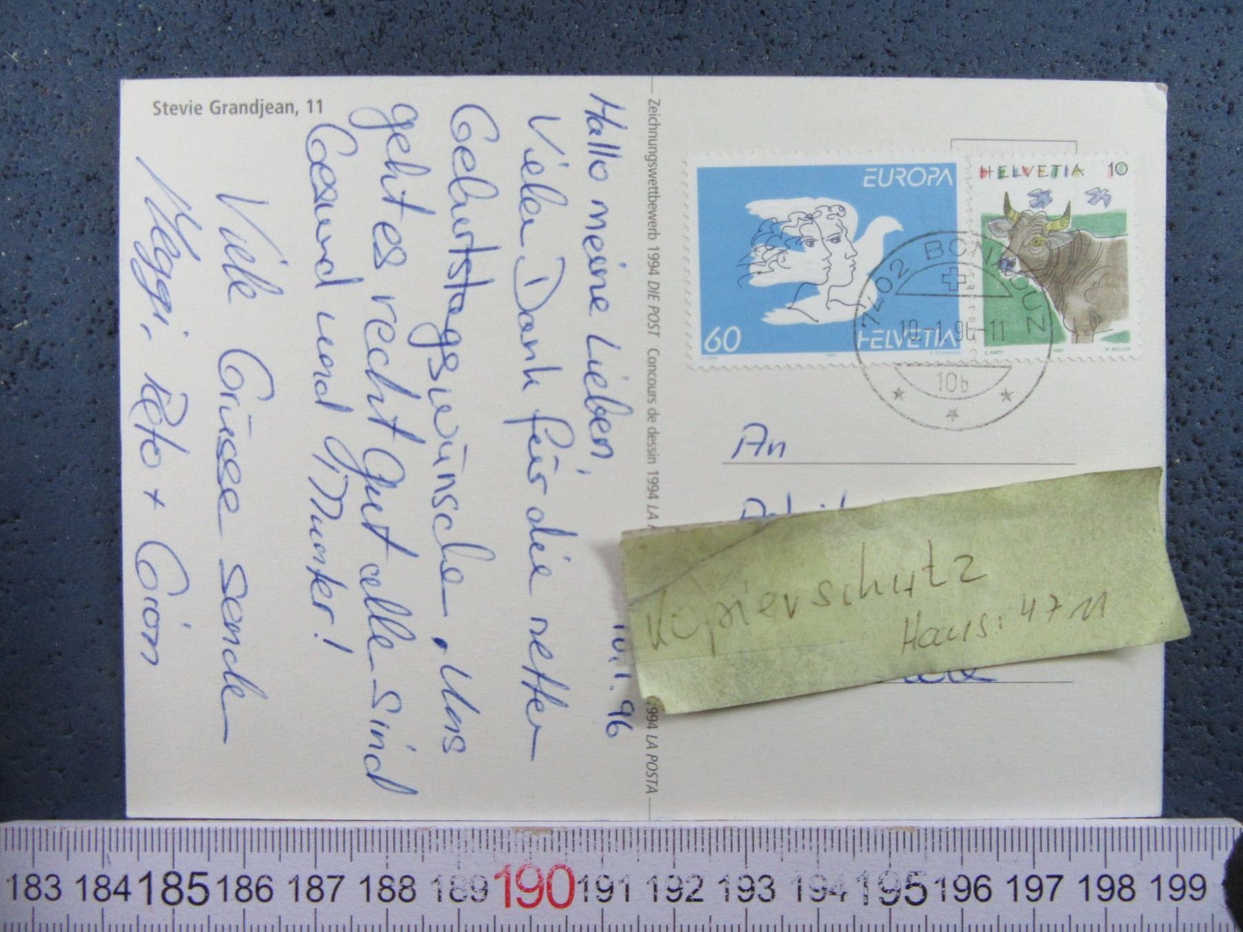 Cartoline postali: POST SCHWEIZ PTT WERBE-AK – Usato da Ettingen venduto da Hausi4711 1