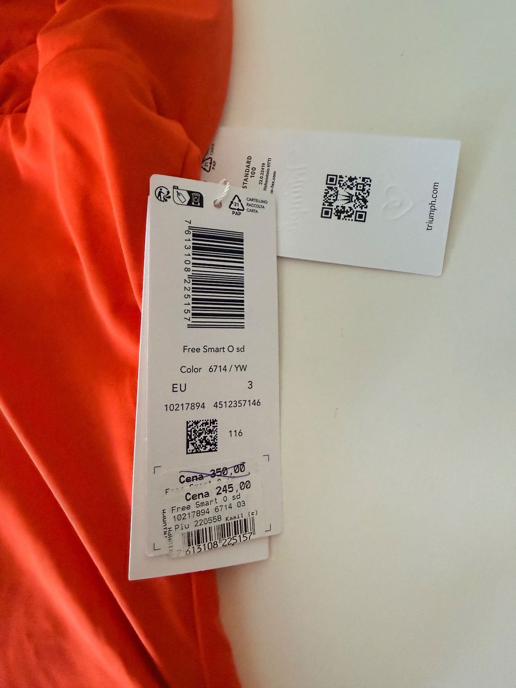 Triumph Costumi da bagno & Bikini: TRIUMPH, Badekleid FREE SMART, Grösse 3, Farbe Orange/Braun – Nuovo e nell'imballaggio originale da Rudolfstetten venduto da gst_g7xl 5