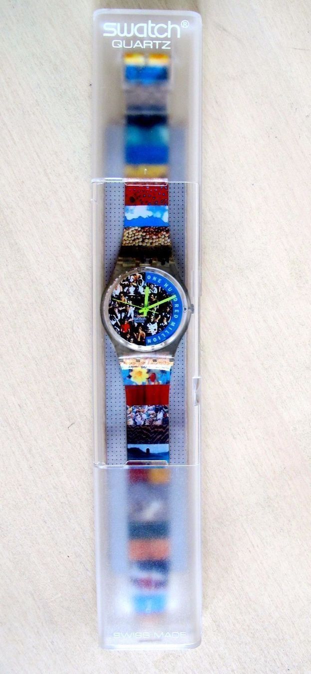 Swatch Orologi: Swatch One Hundred Million von 1992 – Nuovo e nell'imballaggio originale da Bern venduto da hippoism