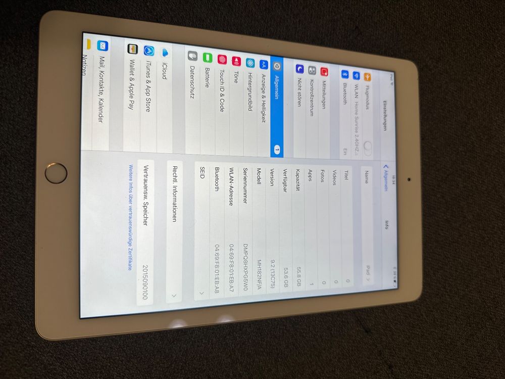 Ipad Air 2 64GB Gold Model A1566 | Kaufen auf Ricardo