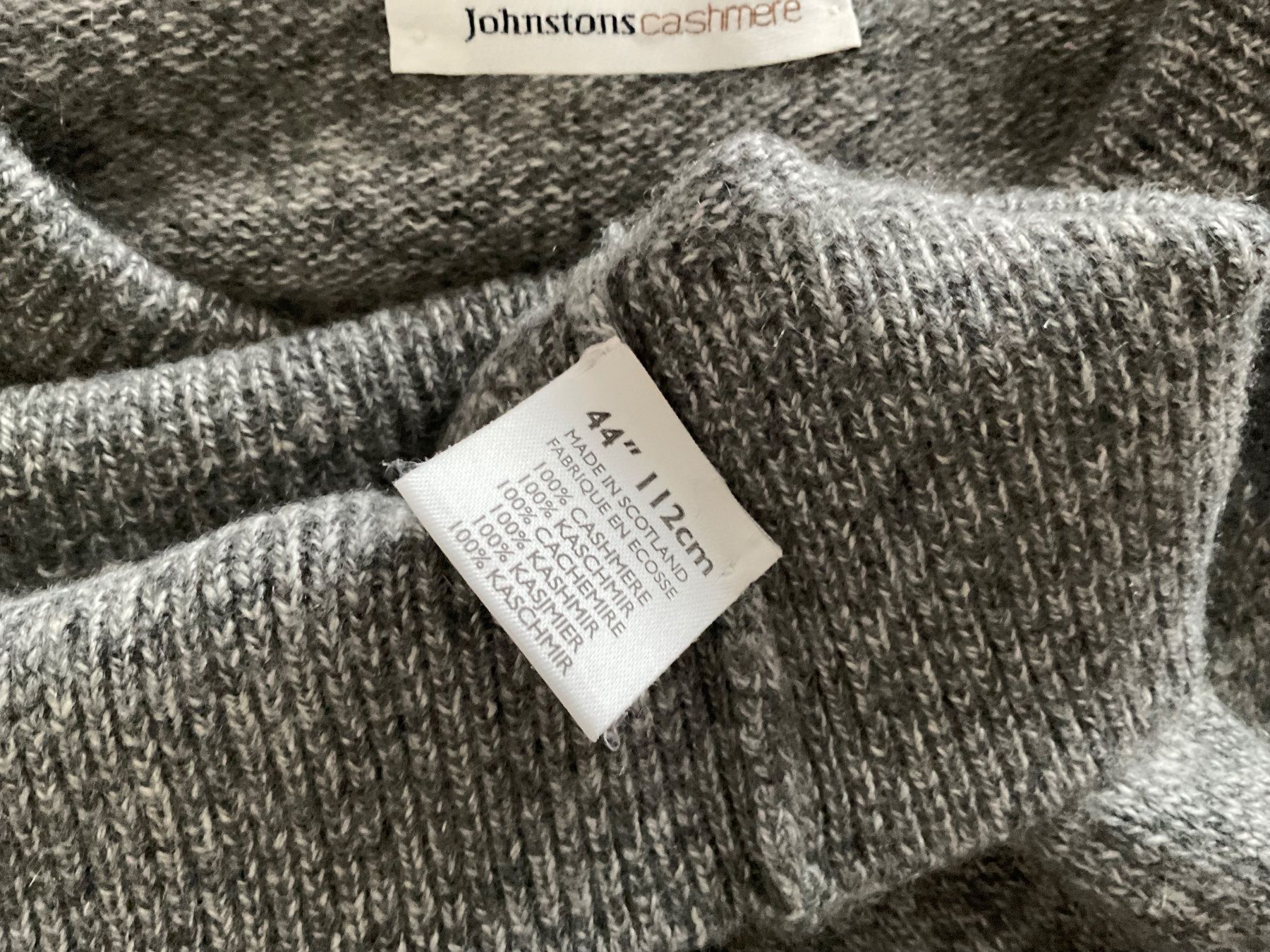 Maglioni & Felpe: JOHNSTONS Scotland 100% Kaschmir Pullover Gr 48 grau NWRT – Usato da Urdorf venduto da alda02 6